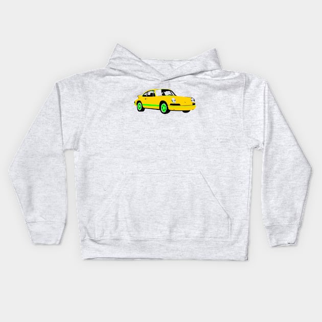 Retro Old Classic Car Art Kids Hoodie by AustralianMate